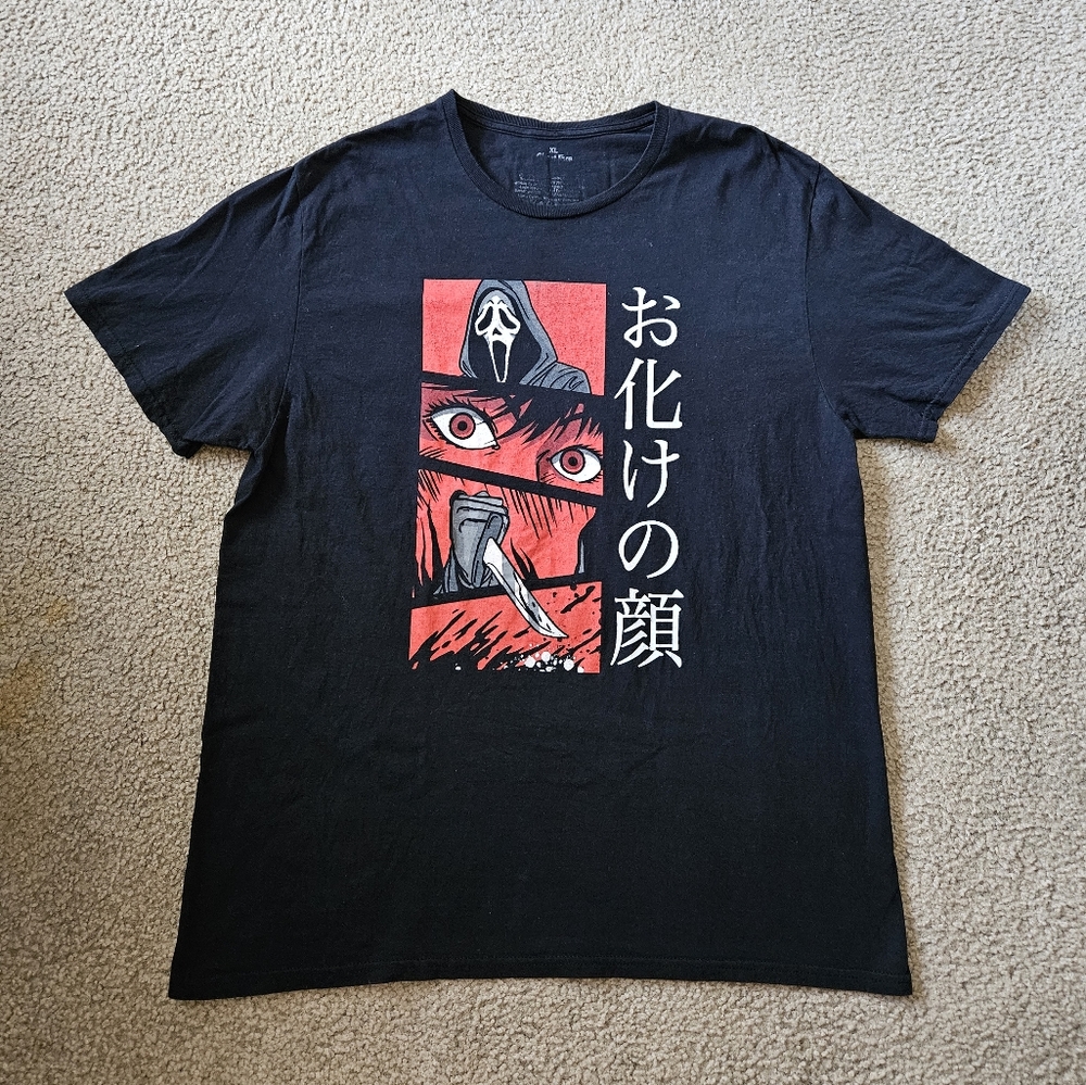 Scream Ghost Face Manga Panels T shirt